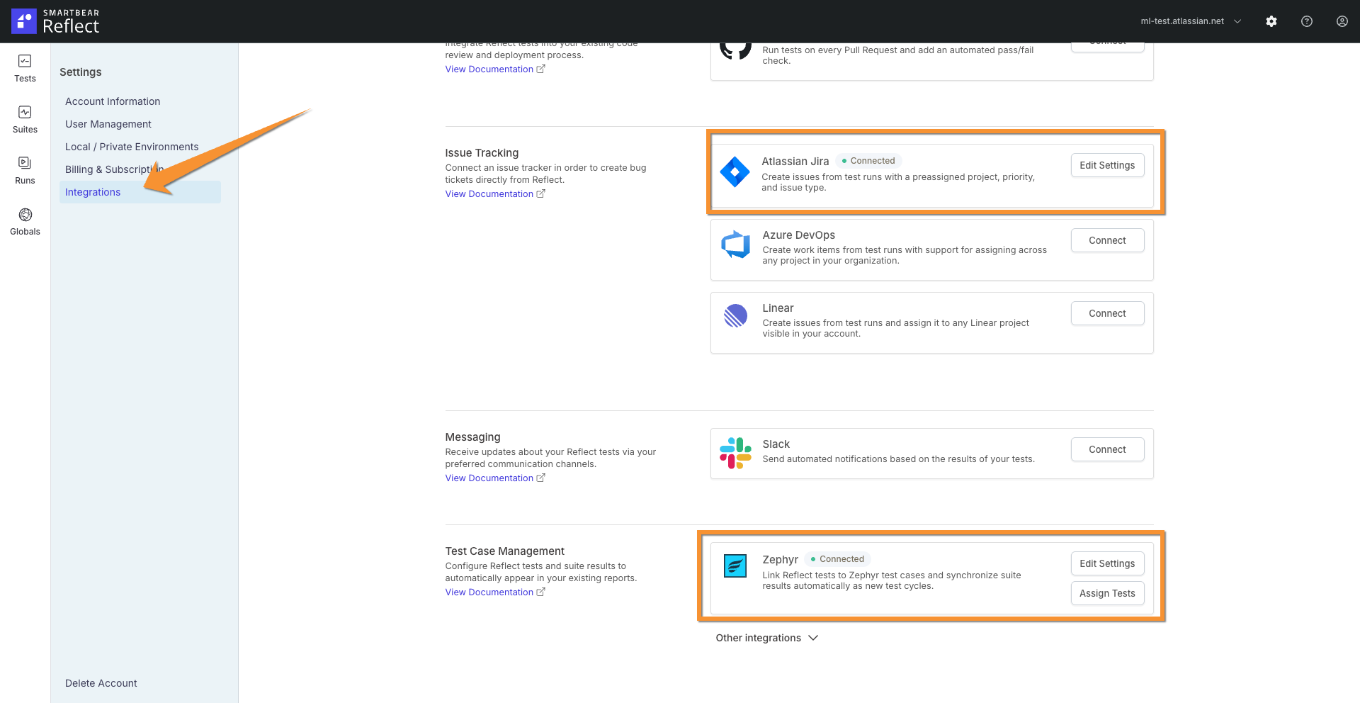 Zephyr_Automation_Integrations